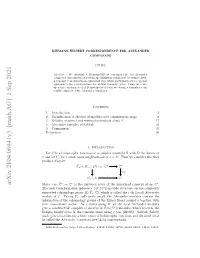 Arxiv:2104.06941V2 [Math.AG] 26 May 2021