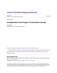 Azerbaijan Mine Action Program: the Information Leverage