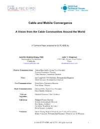 Cable and Mobile Convergence