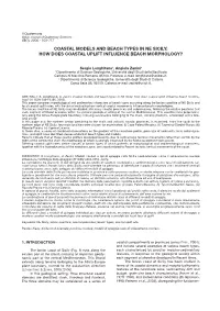 Coastal Models and Beach Types in Ne Sicily: How Does Coastal Uplift Influence Beach Morphology?