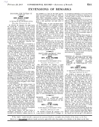 Extensions of Remarks E211 EXTENSIONS of REMARKS