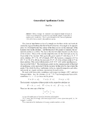 Generalized Apollonian Circles