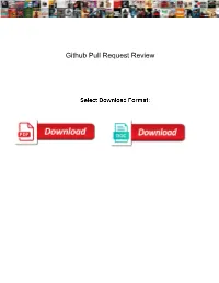 Github Pull Request Review