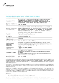 RFP No-079-2021 “CONTRATACIÓN DE UN(A) CONSULTOR(A
