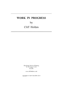 Work in Progress (1999.03.07)