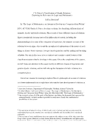 1 CS Peirce's Classification of Dyadic Relations: Exploring The