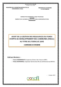 Athiémé Audit Fadec 2016