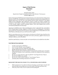Eugene O'neill Review: Style Sheet