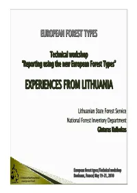 Experiences from Lithuania