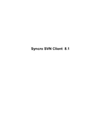 Syncro SVN Client 8.1