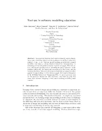 Tool Use in Software Modelling Education