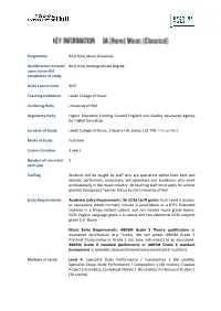 Qualification Received Upon Successful Completion of Study BA (Hons)