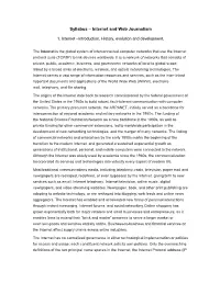 Syllabus – Internet and Web Journalism
