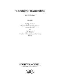 Technology of Cheesemaking