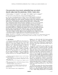 Characterization of Previously Unidentified Lunar Pyroclastic Deposits Using Lunar Reconnaissance Orbiter Camera Data J
