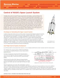 Control of NASA's Space Launch System