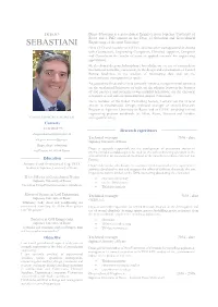Sebastiani Is a Geotechnical Engineer from Sapienza University of Rome and a Phd Student in the Dept