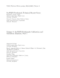 Solar Data Analysis for Seawifs Calibration