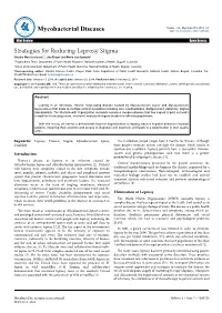 Strategies for Reducing Leprosy Stigma