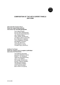 Composition of the Uefa Committees 1996-98