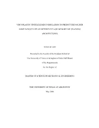Viscoplastic Finite-Element Simulation to Predict the Solder