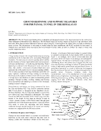 Ground Response and Support Measures for Pir Panjal Tunnel in the Himalayas
