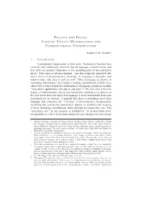 Judicial Utility Maximization and Constitutional Construction