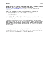 Method 23 Determination of Polychlorinated Dibenzo-P-Dioxins