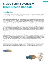 Grade 3 Unit 2 Overview Open Ocean Habitats Introduction