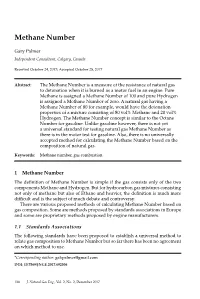 Methane Number