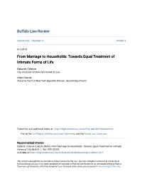Towards Equal Treatment of Intimate Forms of Life