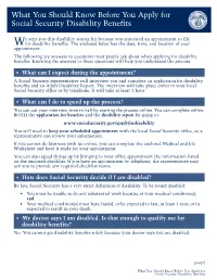 What You Should Know Before You Apply for Social Security Disability Benefits