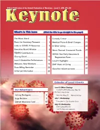 What's in This Issue Our Advertisers Calendar of Local 5 Events
