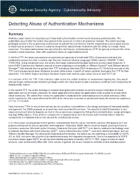 Detecting Abuse of Authentication Mechanisms