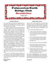 Newsletter - Please Take • a Small Increase in the Country Subscription a Look and Let Us Know of Any Issues Or Comments