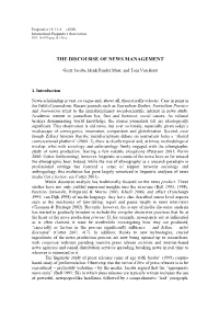 The Discourse of News Management
