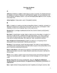 1 Fibre Box Handbook Glossary Adhesive