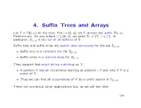 4. Suffix Trees and Arrays