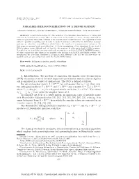 Copyright © by SIAM. Unauthorized Reproduction of This Article Is Prohibited. PARALLEL BIDIAGONALIZATION of a DENSE MATRIX 827