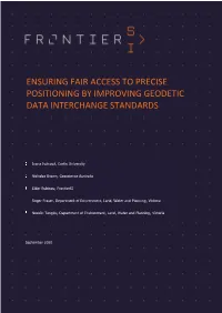 Ensuring Fair Access to Precise Positioning by Improving Geodetic Data Interchange Standards
