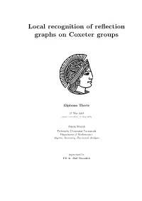 Local Recognition of Reflection Graphs on Coxeter Groups