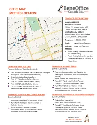 Office Map Meeting Location