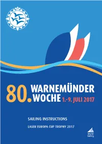 Sailing Instructions