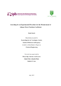 Searching for an Experimental Procedure for the Measurement of Alkane-Water Partition Coefficient