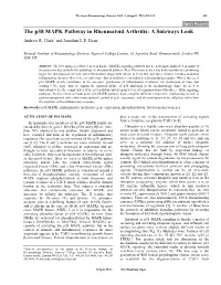 The P38 MAPK Pathway in Rheumatoid Arthritis: a Sideways Look Andrew R