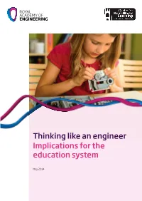 Thinking Like an Engineer Implications for the Education System