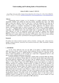 Understanding and Predicting Indirect Branch Behavior