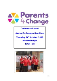 Conference Report Asking Challenging Questions Thursday