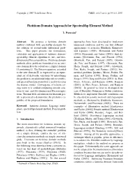 Fictitious Domain Approach for Spectral/Hp Element Method