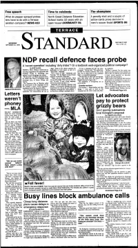 NDP Recall Defence Faces Probe Busy Lin Es Block Ambulance Calls